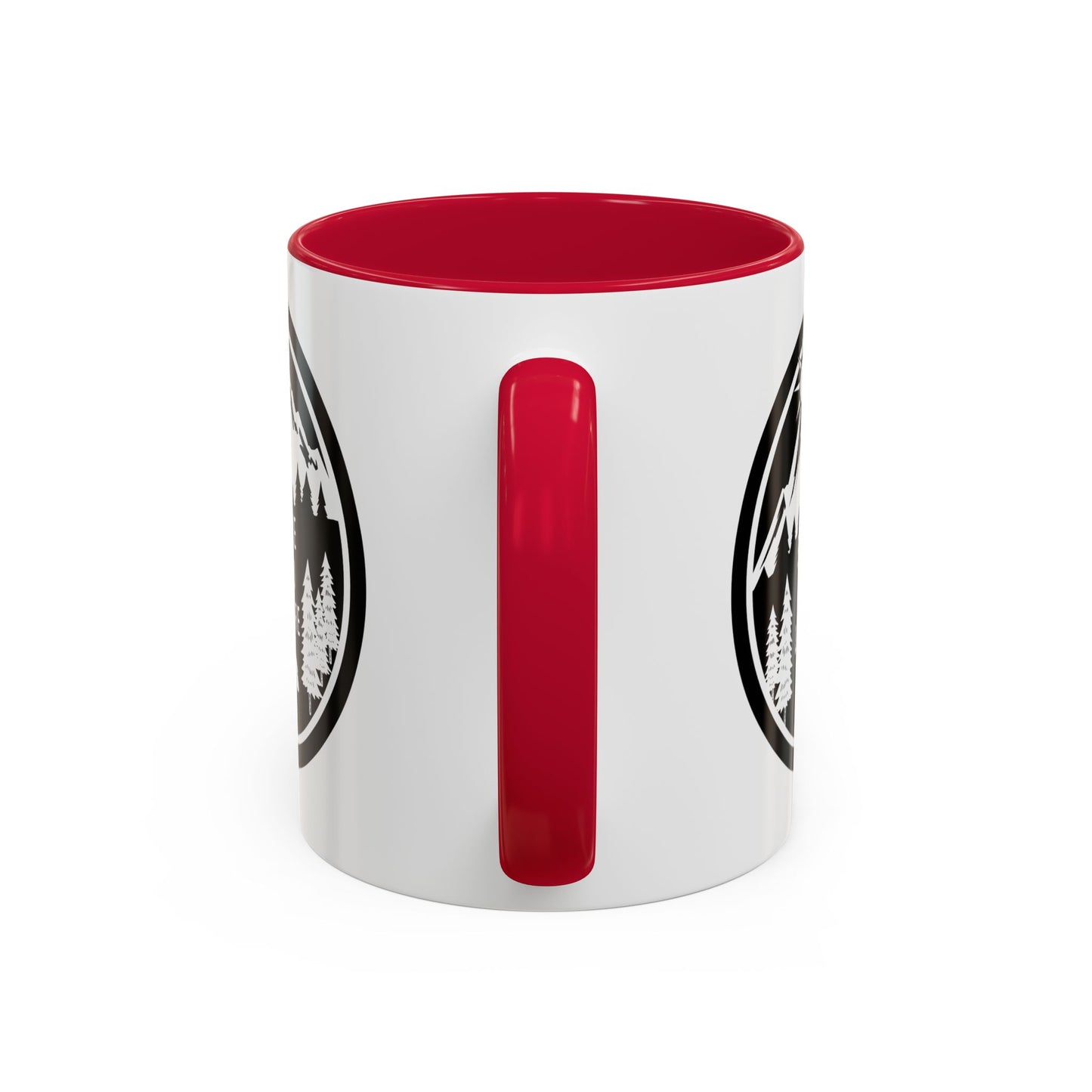 Mug Nature Homme et Femme – Tasse Chien Montagne Forêt Randonnée – Cadeau Amoureux des Animaux et Grands Espaces – Idée Cadeau Camping Aventure Plein Air – 325 ml Noir Bleu Rouge