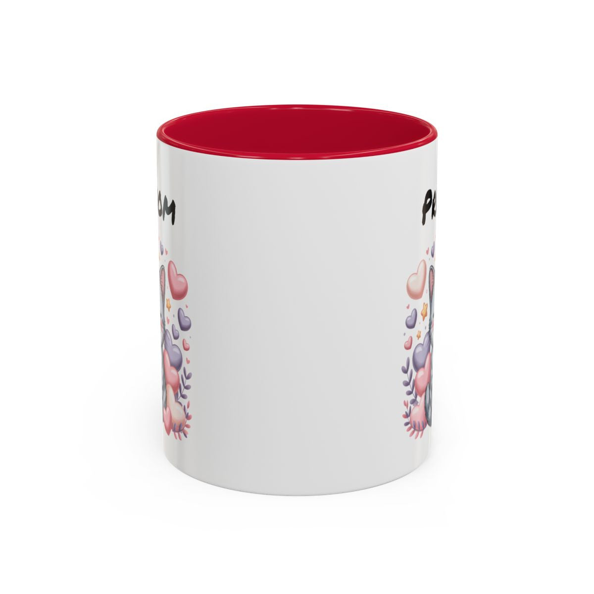 Tasse Chaton Personnalisable – Mug Chat Kawaii Cœurs – Cadeau Amoureux des Chats – Céramique 325ml