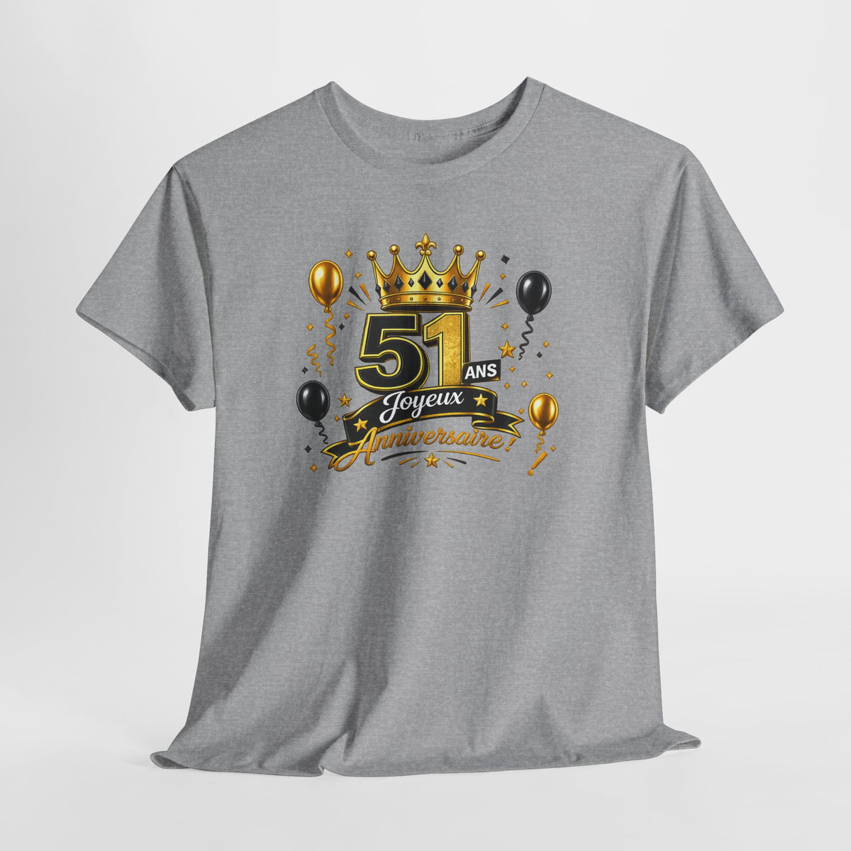 Tee Shirt Anniversaire 51 Ans Homme et Femme – Joyeux Anniversaire – Cadeau 51 Ans