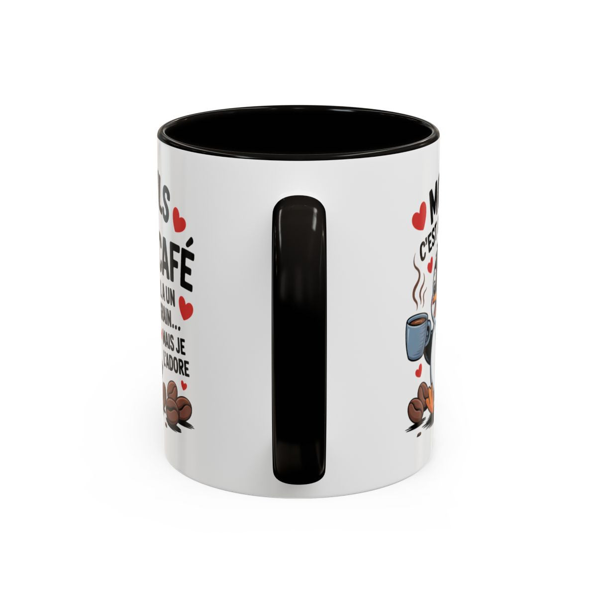 Tasse Mon Fils C’est Comme le Café – Mug Humoristique Parent Enfant – Cadeau Papa Maman – Céramique 325ml