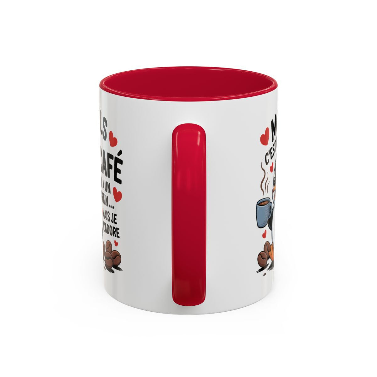 Tasse Mon Fils C’est Comme le Café – Mug Humoristique Parent Enfant – Cadeau Papa Maman – Céramique 325ml
