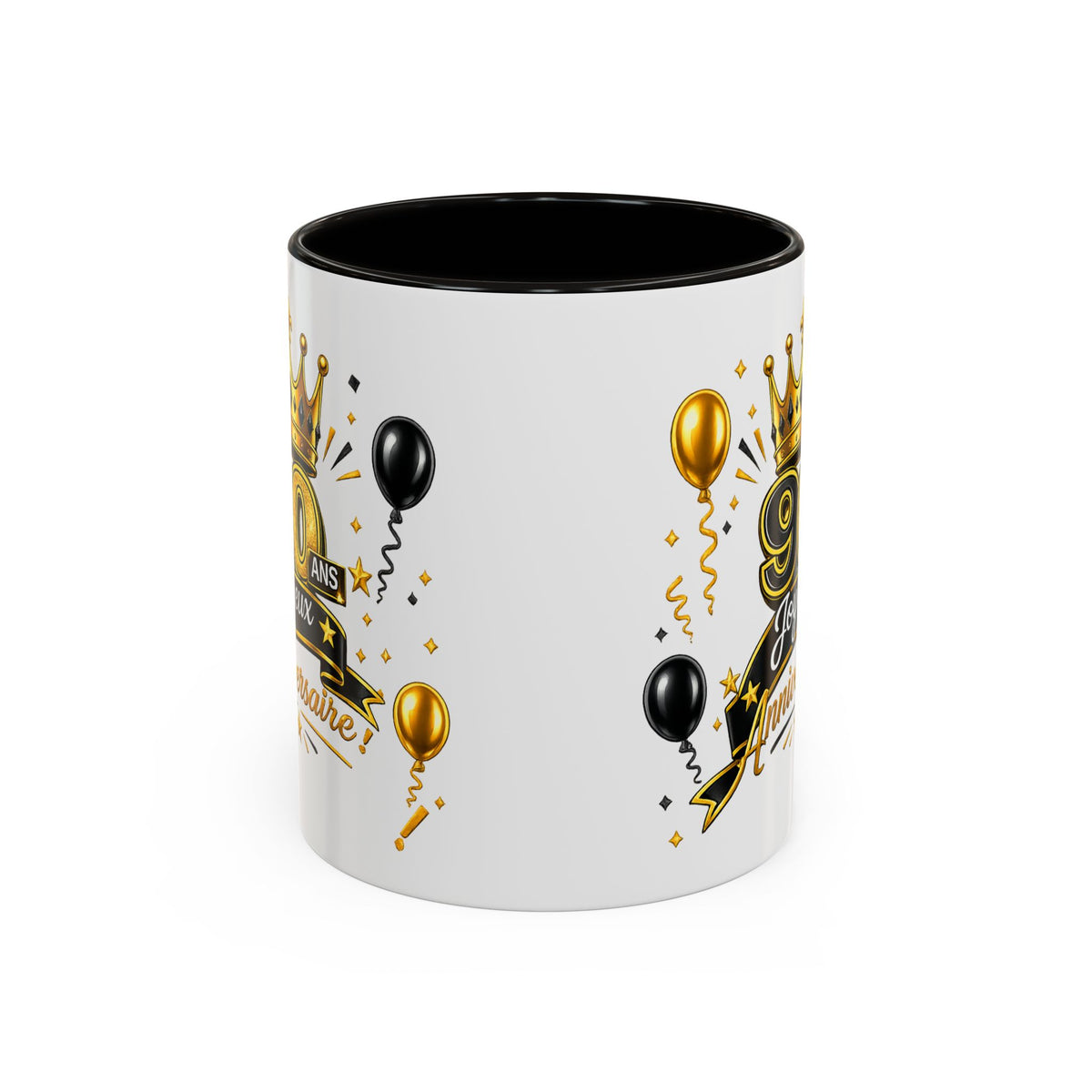 Mug Joyeux 90 Ans – Tasse Anniversaire 90 Ans – Cadeau Original pour Femme Homme – Idée Cadeau 90e Anniversaire