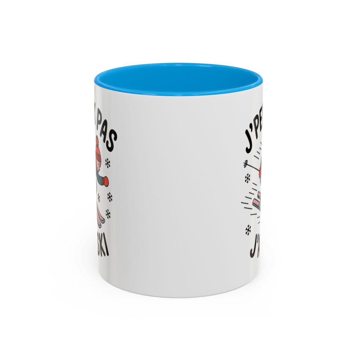 Tasse J’Peux Pas J’Ai Ski – Mug Humour Montagne Hiver – Cadeau Skieur – Céramique 325ml
