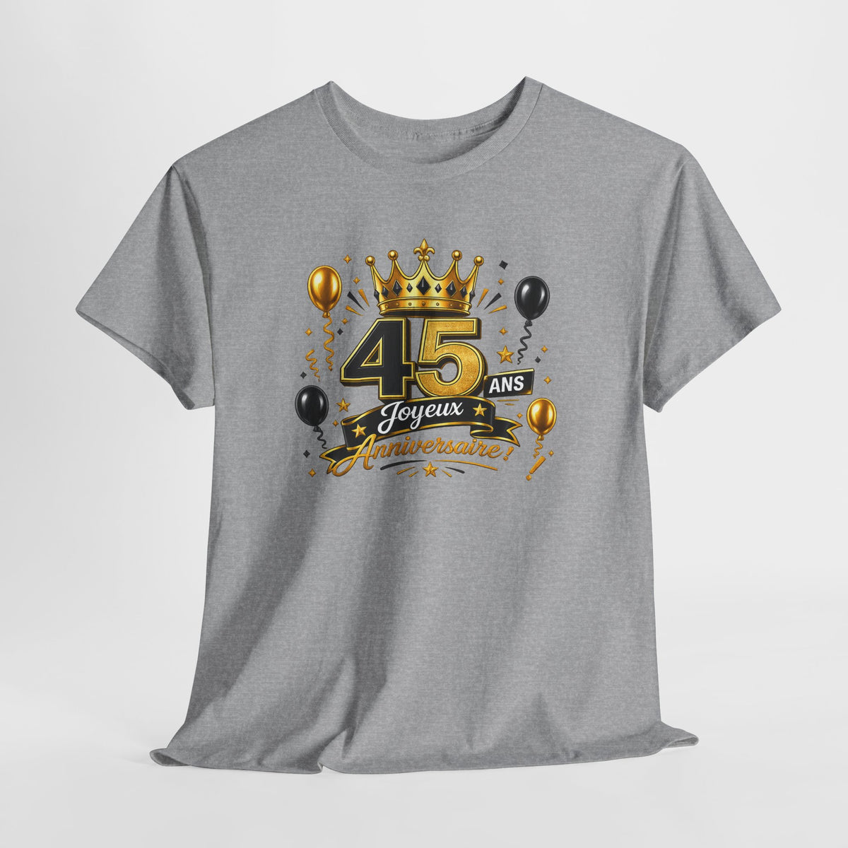 Tee Shirt Anniversaire 45 Ans Homme et Femme – Joyeux Anniversaire – Cadeau 45 Ans