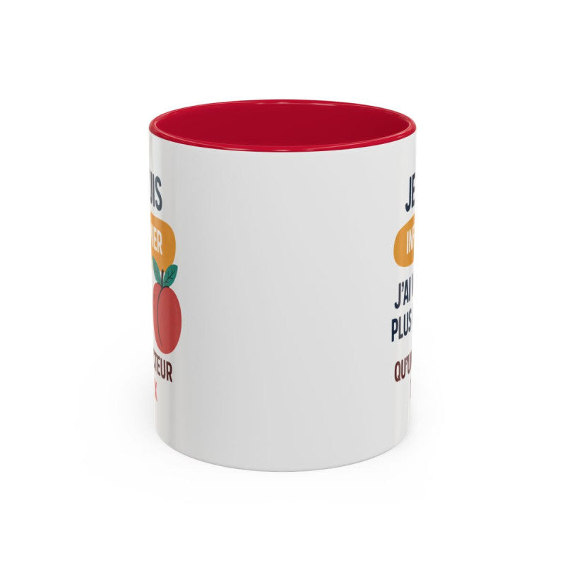 Tasse Je Suis Infirmier – Mug Humour Infirmier Cadeau Collègue – Céramique 325ml Noir Bleu Rouge