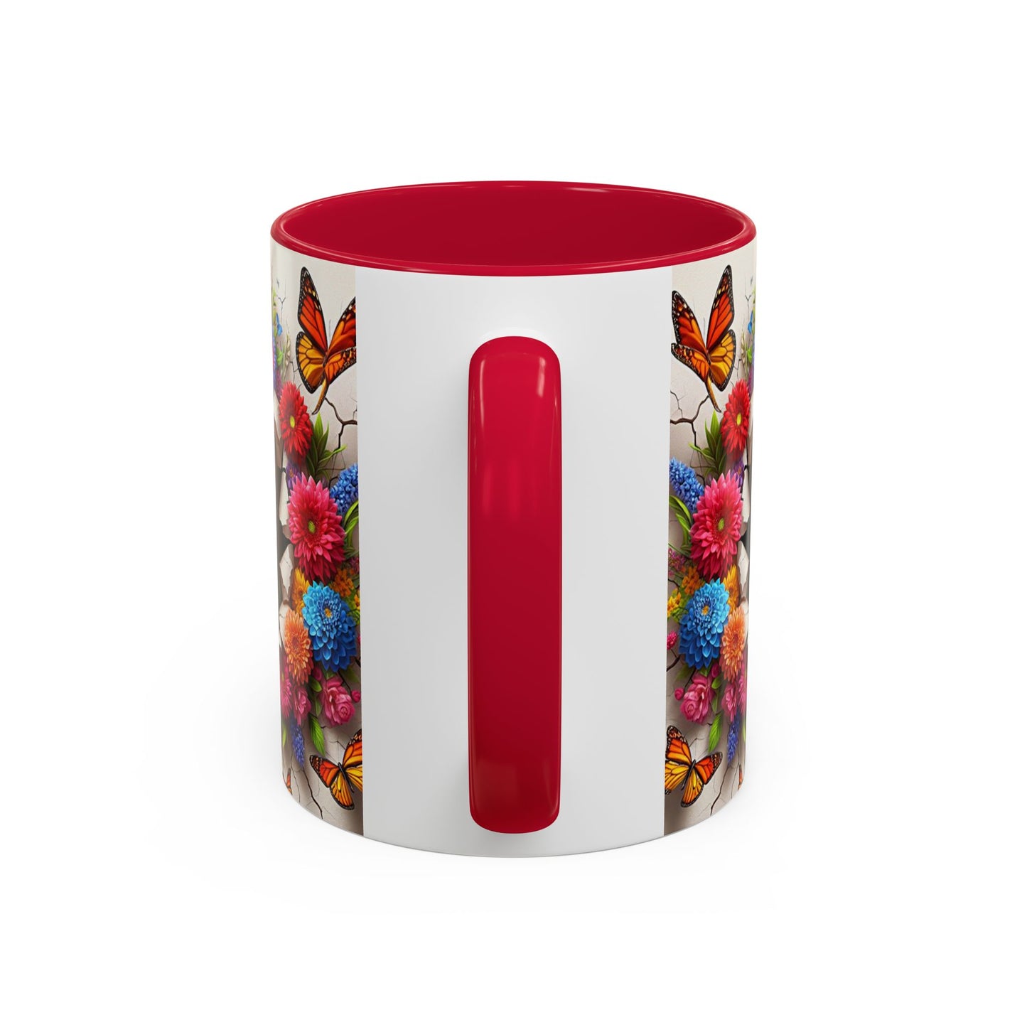 Mug Boxer Kawaii – Tasse Chiot Boxer avec Fleurs Colorées et Papillons – Cadeau Amoureux des Chiens 325ml