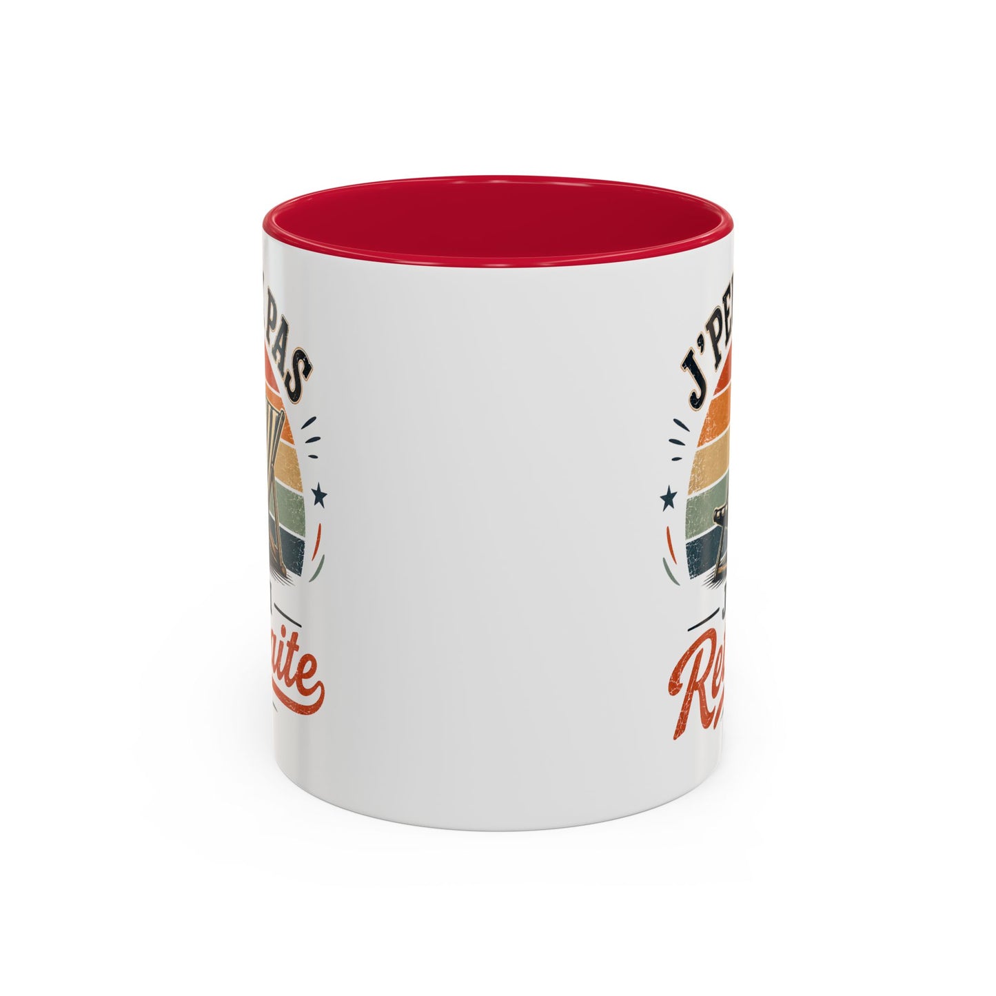 Tasse J’Peux Pas J’Ai Retraite – Mug Retraité Vintage Humoristique – Cadeau Départ Retraite Homme Femme 325ml