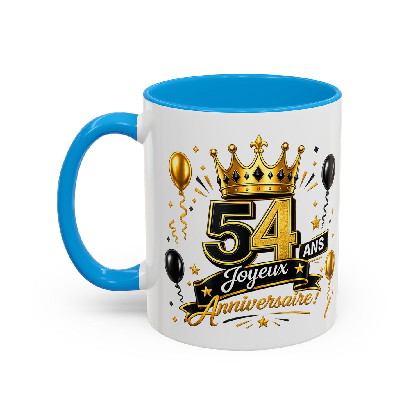 Mug Joyeux 54 Ans – Tasse Anniversaire 54 Ans – Cadeau Original pour Femme Homme – Idée Cadeau 54e Anniversaire