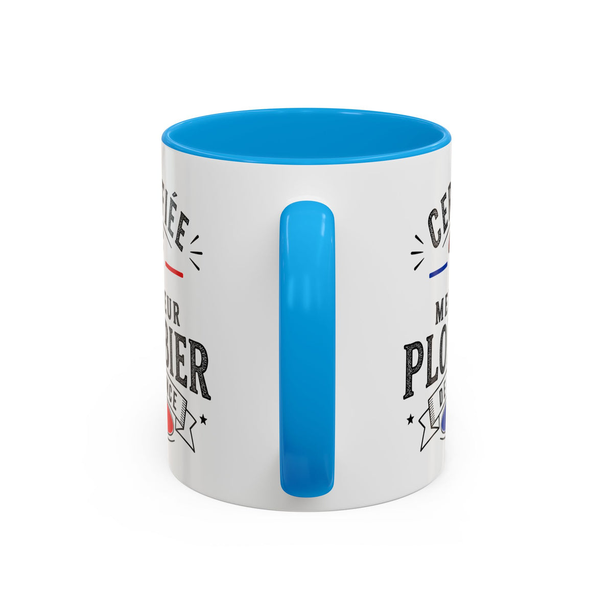 Mug Plombier Homme – Certifié Meilleur Plombier de France – Tasse Humour Métier – Cadeau Original Plombier