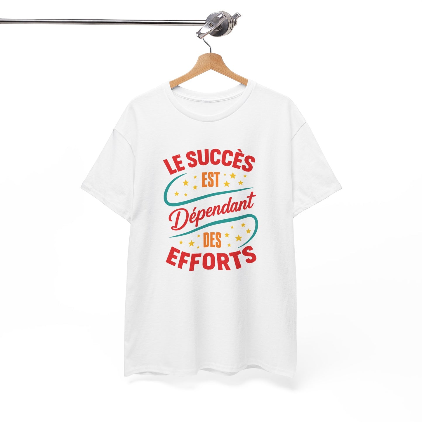 T-Shirt Homme et Femme Motivation – Réussite Persévérance Détermination Travail – Cadeau Inspirant