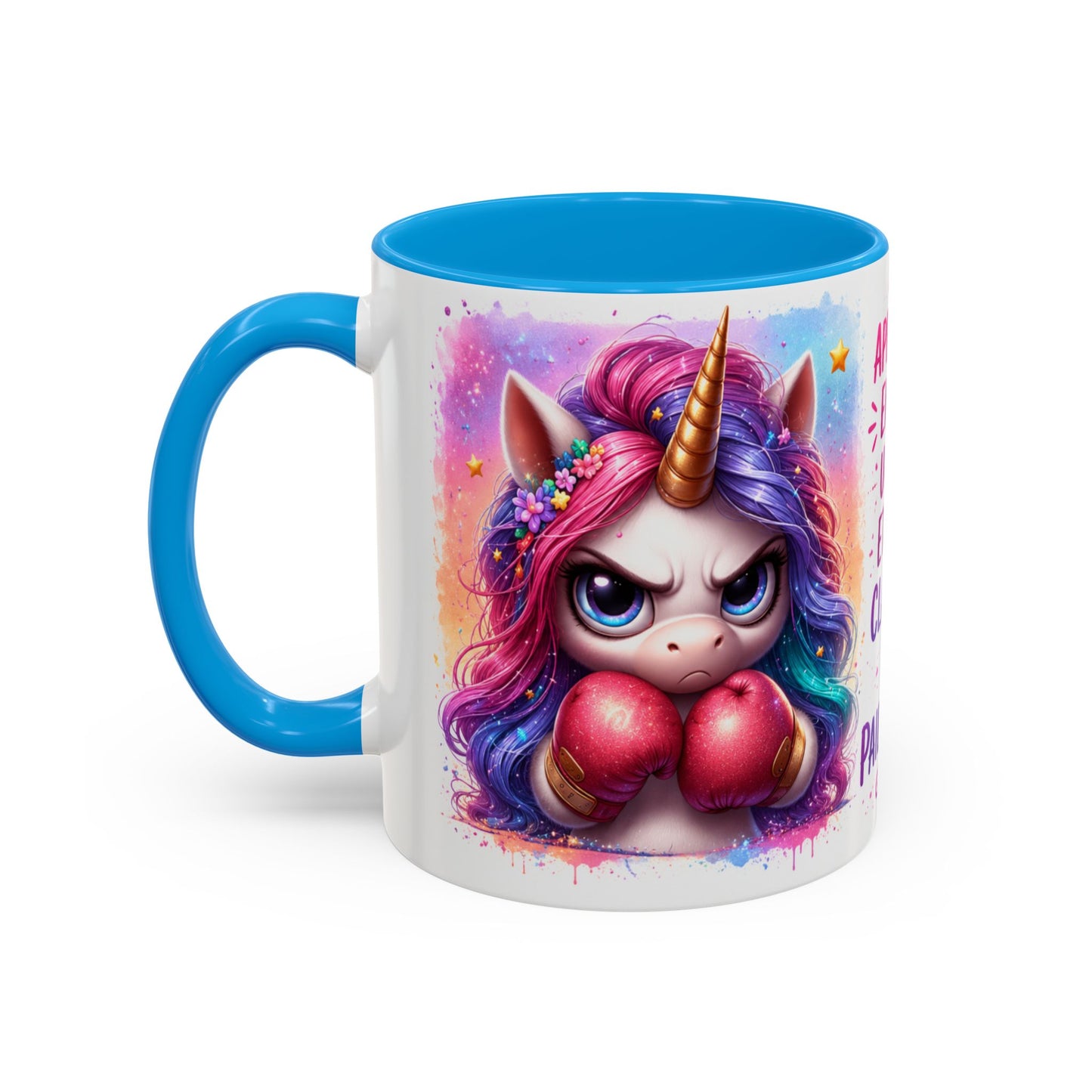 Tasse Licorne Humoristique – Mug “Approche Encore Un Peu” – Cadeau Fun Femme Fille 325ml