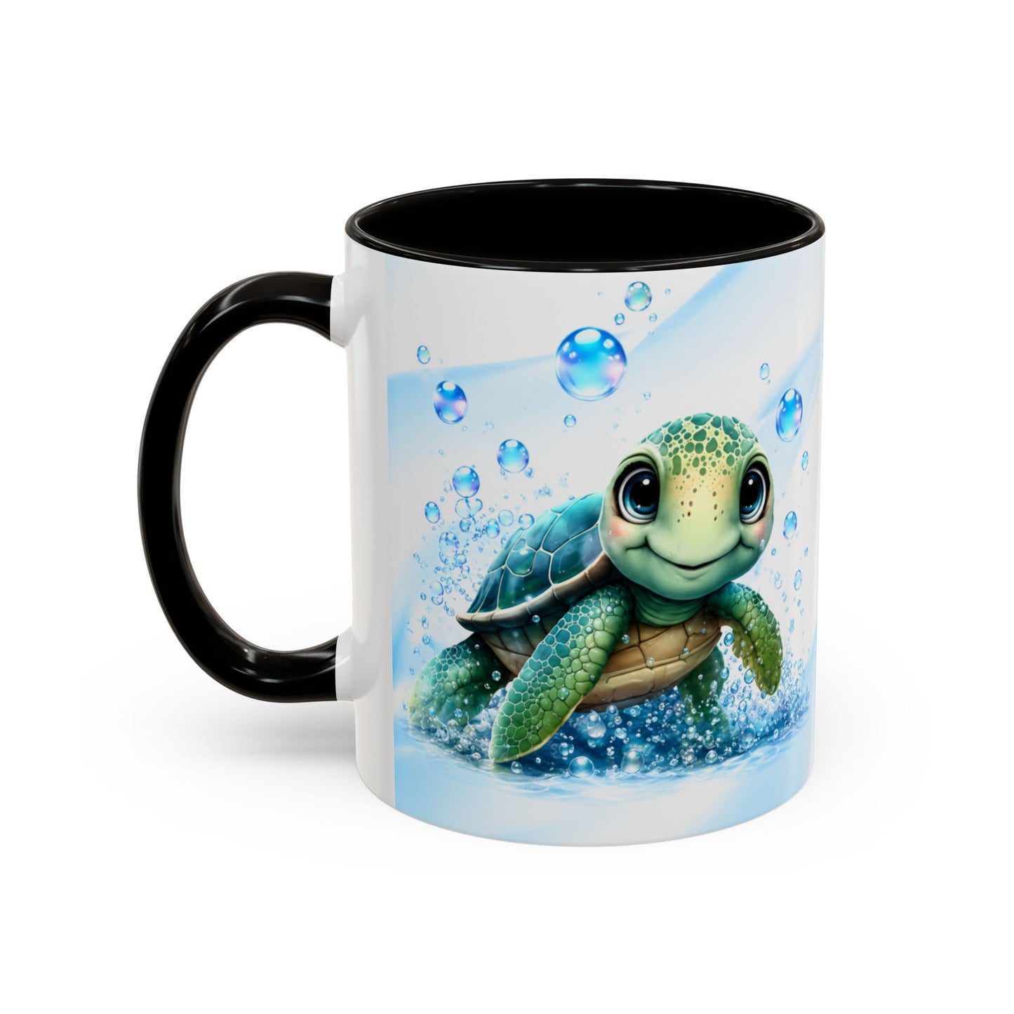 Tasse Tortue Marine Mignonne – Mug Kawaii Animal Océan et Bébé Tortue – Cadeau Amoureux des Tortues 325ml