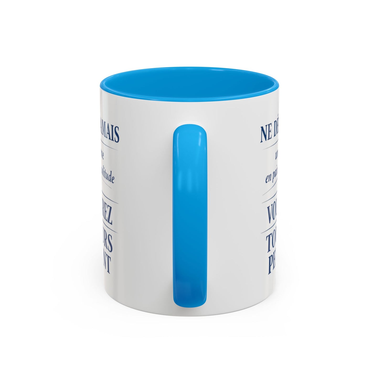 Mug Citation Inspirante – Tasse Motivation Solitude Force Intérieure – Cadeau Inspirant Homme Femme