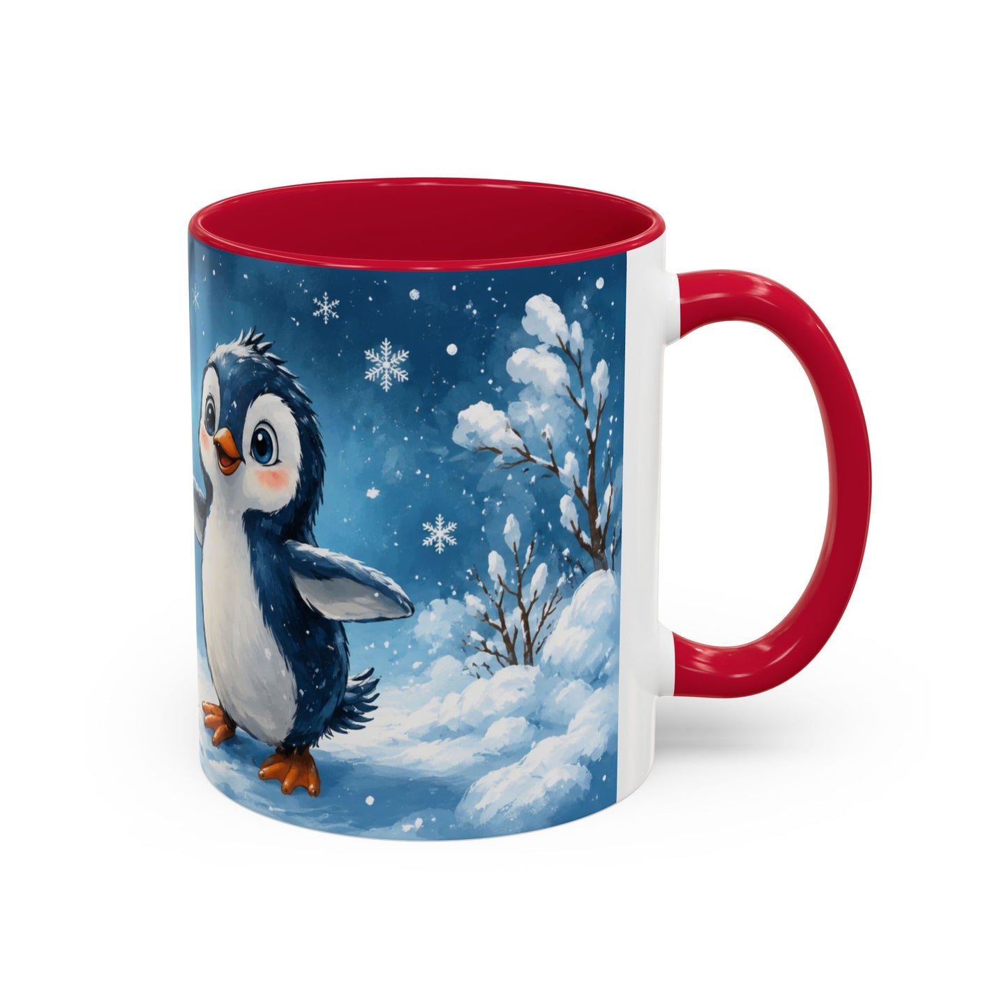 Tasse Reste Calme et Avance à Petits Pas – Mug Pingouin Motivation Positive Hiver 325ml
