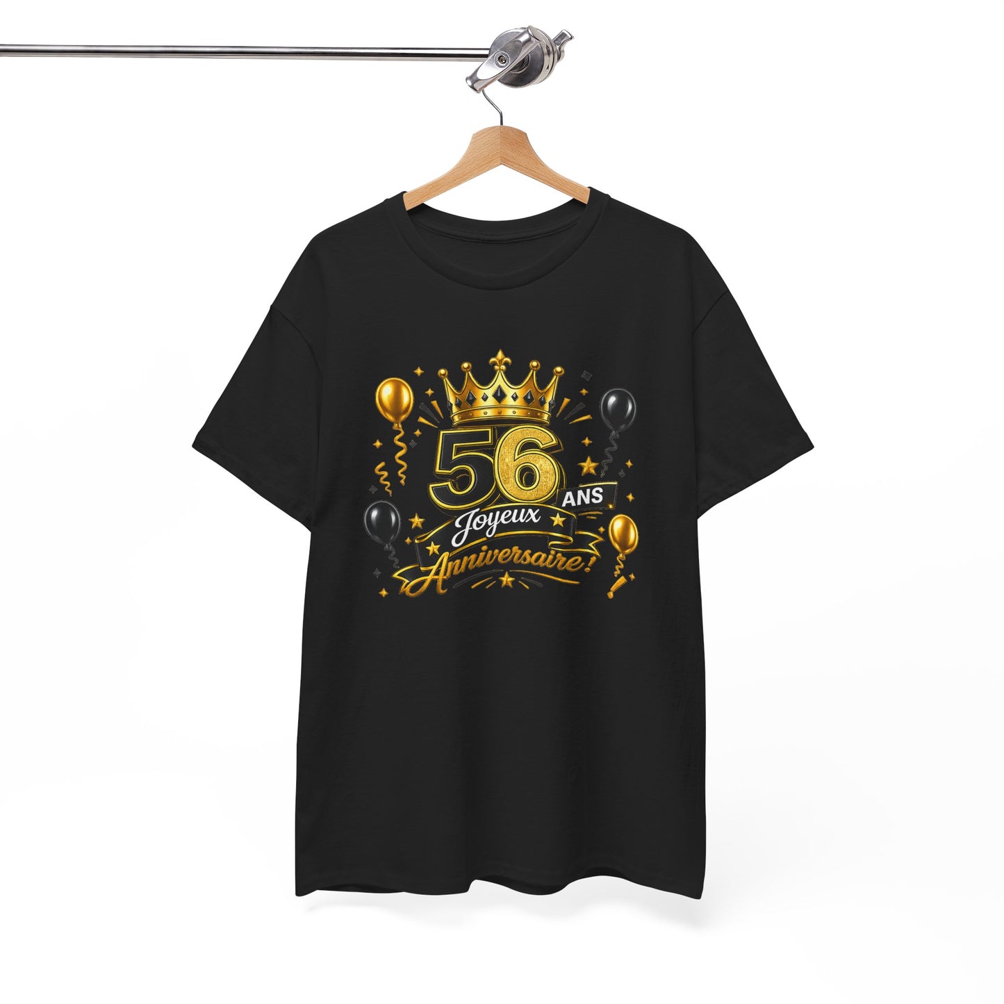 Tee Shirt Anniversaire 56 Ans Homme et Femme – Joyeux Anniversaire – Cadeau 56 Ans