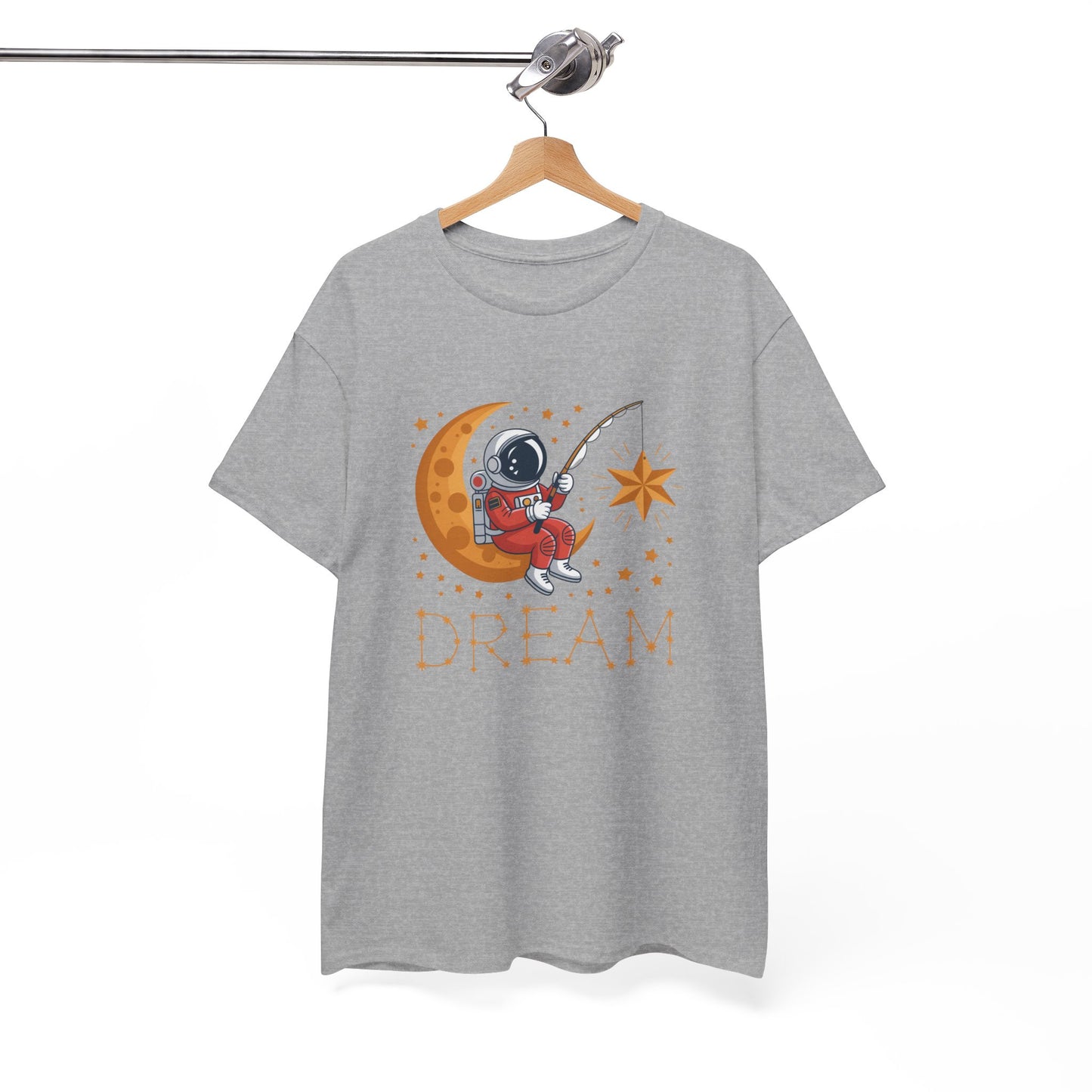 Tee Shirt Astronaute Dream – Astronaute sur la Lune Pêchant une Étoile – T-shirt Espace Astronomie