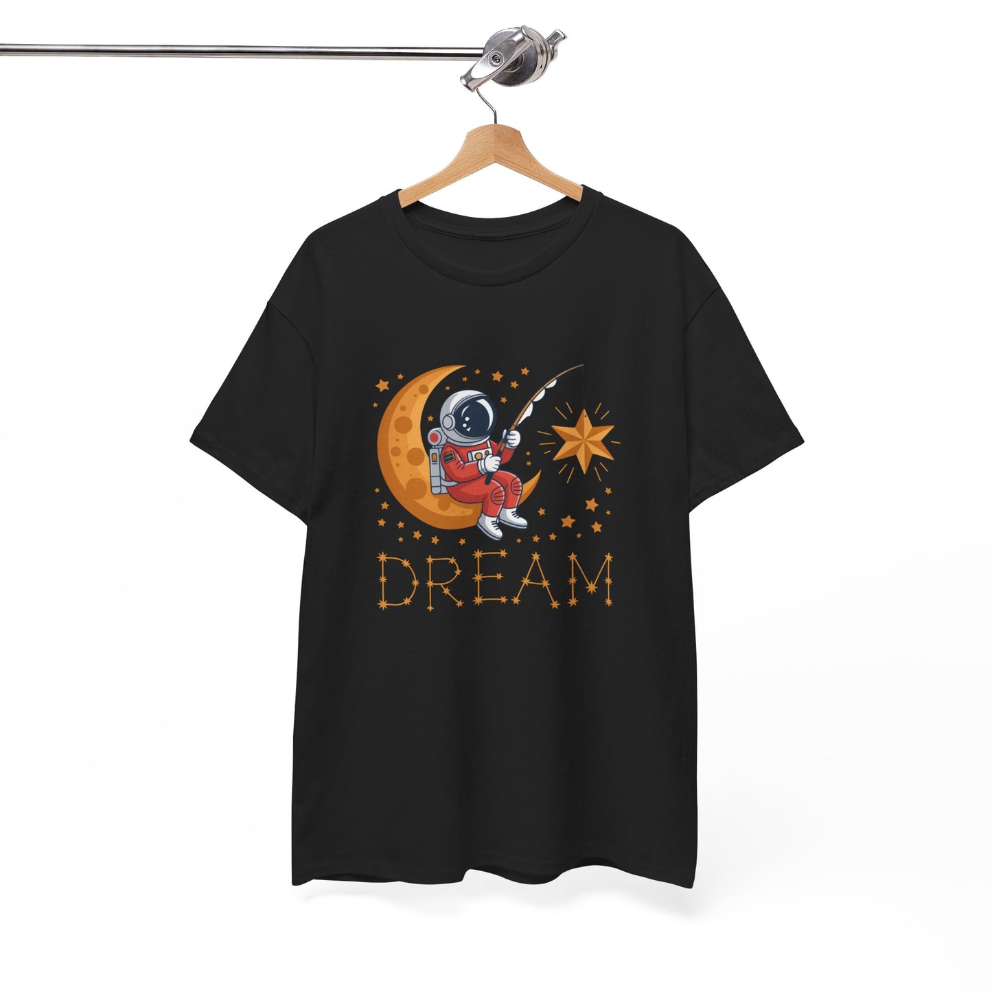 Tee Shirt Astronaute Dream – Astronaute sur la Lune Pêchant une Étoile – T-shirt Espace Astronomie