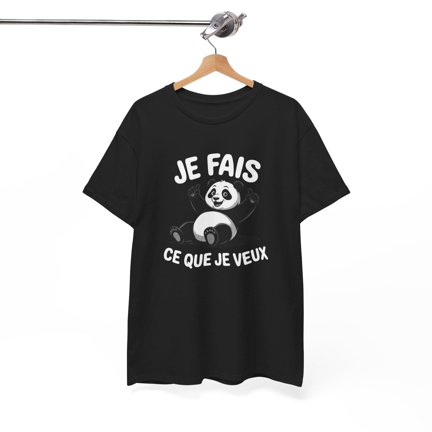 Tee Shirt Panda Humour Je Fais Ce Que Je Veux – Panda Cartoon Amusant – T-shirt Animaux Drôle