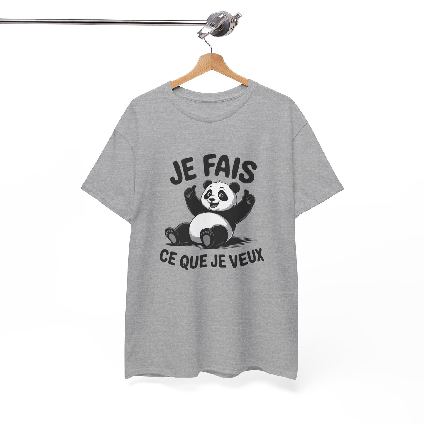 Tee Shirt Panda Humour Je Fais Ce Que Je Veux – Panda Cartoon Amusant – T-shirt Animaux Drôle