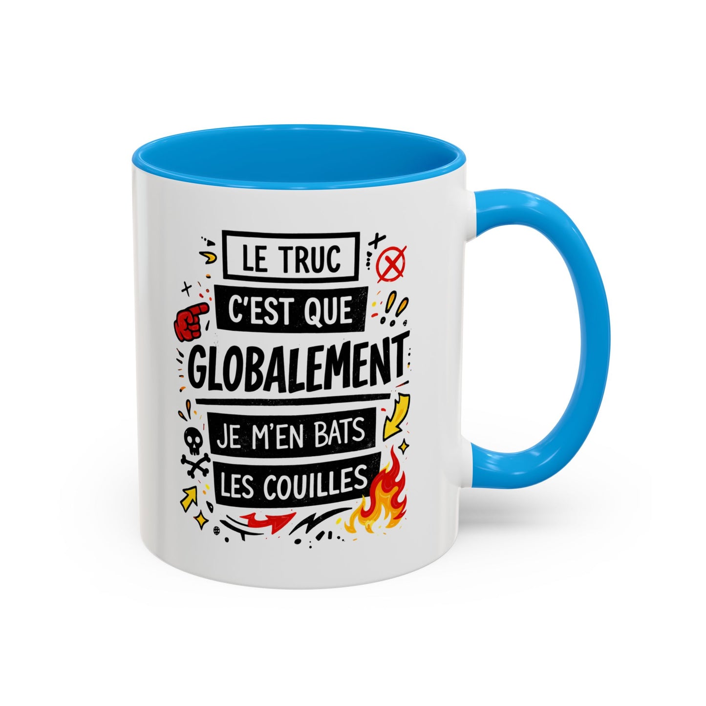 Mug Citation Humour Provocateur – Tasse Phrase Drôle Décalée – Cadeau Original Fun – Céramique 325ml Noir Bleu Rouge