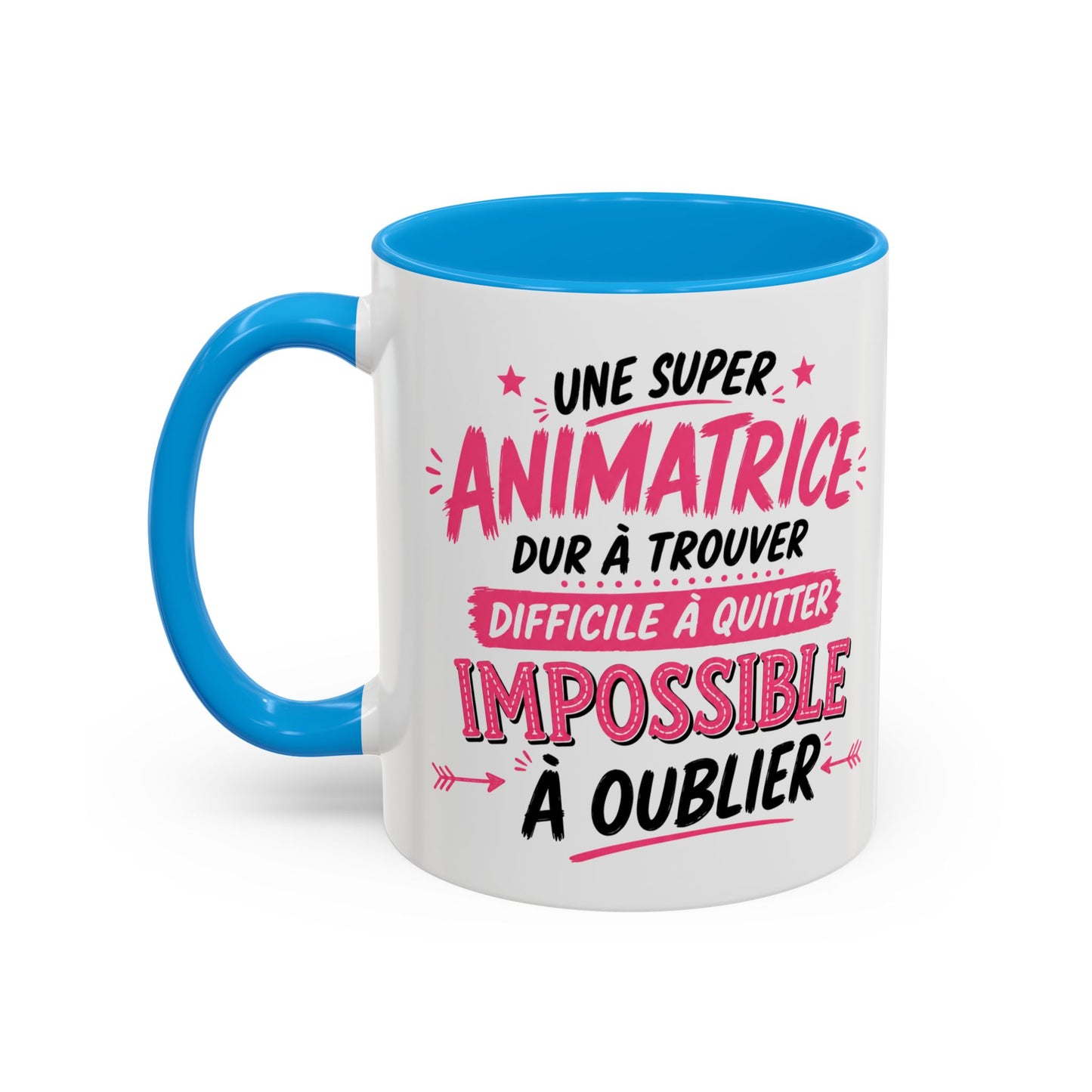 Mug Animatrice Femme Humour – Tasse “Une Super Animatrice” – Cadeau Original Métier Animatrice 325ml