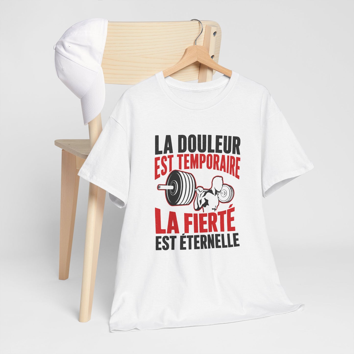 T-Shirt Musculation Homme et Femme – Fitness Muscu Haltérophilie – Sport Entraînement Motivation – Cadeau Sportif