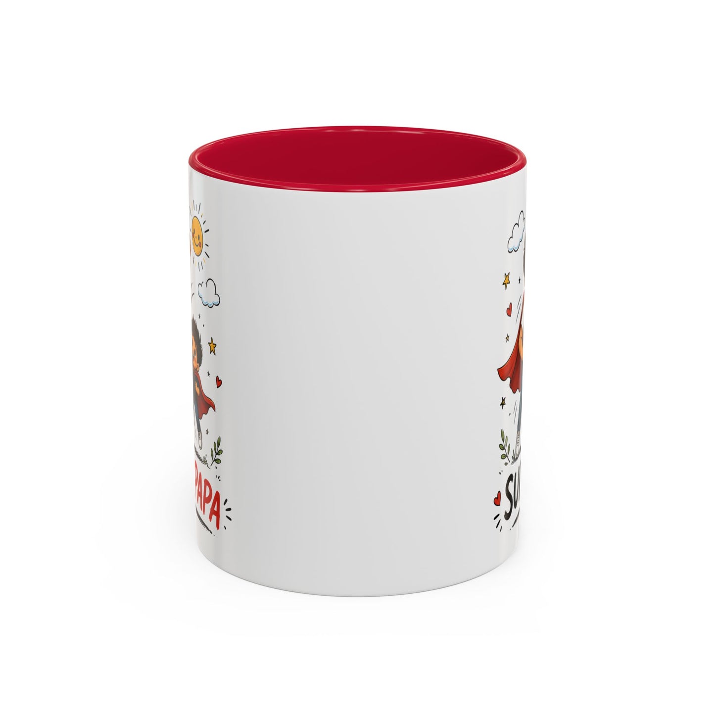 Tasse Super Papa Héros – Mug Père Fils Super Héros – Cadeau Papa Fête Des Pères Anniversaire 325ml