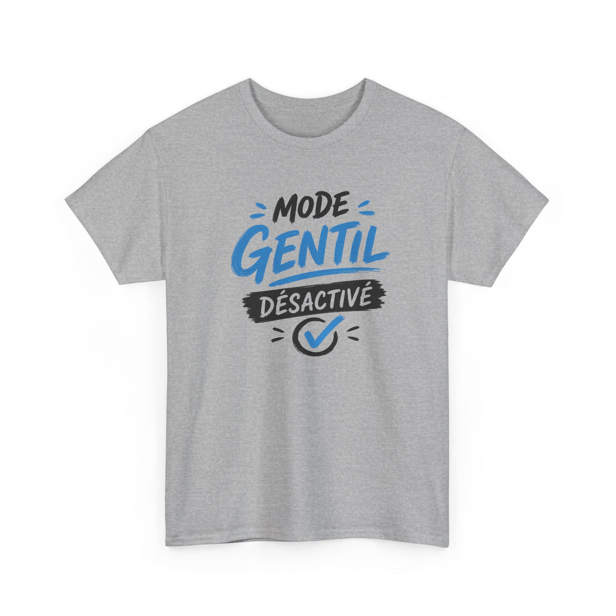 Tee Shirt Homme Mode Gentil Désactivé – T-Shirt Humour Homme Original – Idée Cadeau Homme