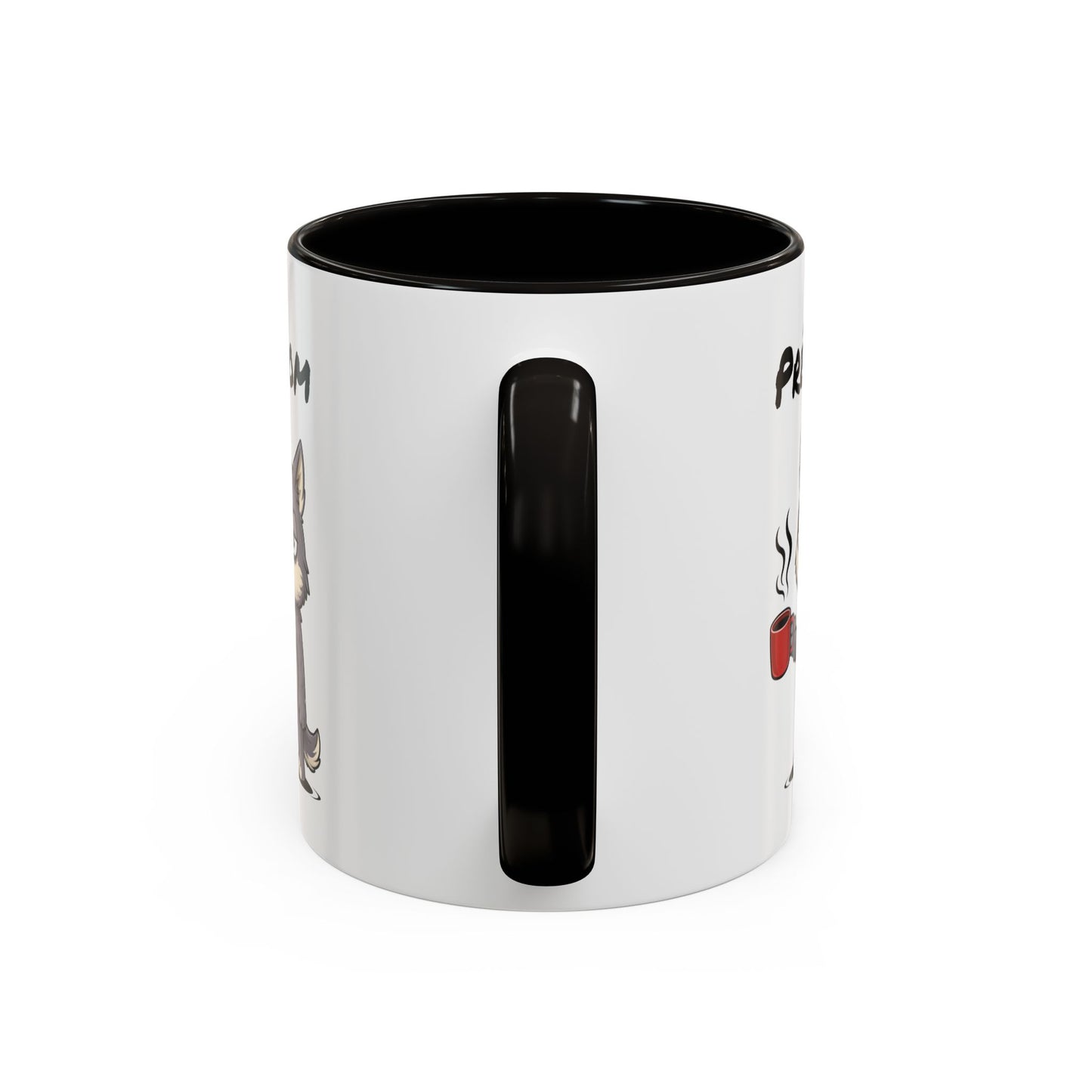 Mug Loup Fatigué Personnalisable 325ml – Tasse Café Humour Animal Sauvage Drôle Réveil Difficile Travail