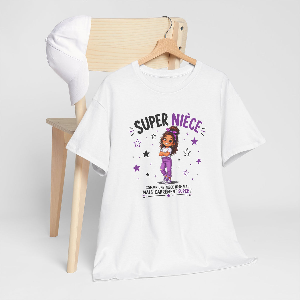 Tee Shirt Super Nièce Femme – Comme une Nièce Normale Mais Carrément Super – T-Shirt Humour Cadeau Nièce Original