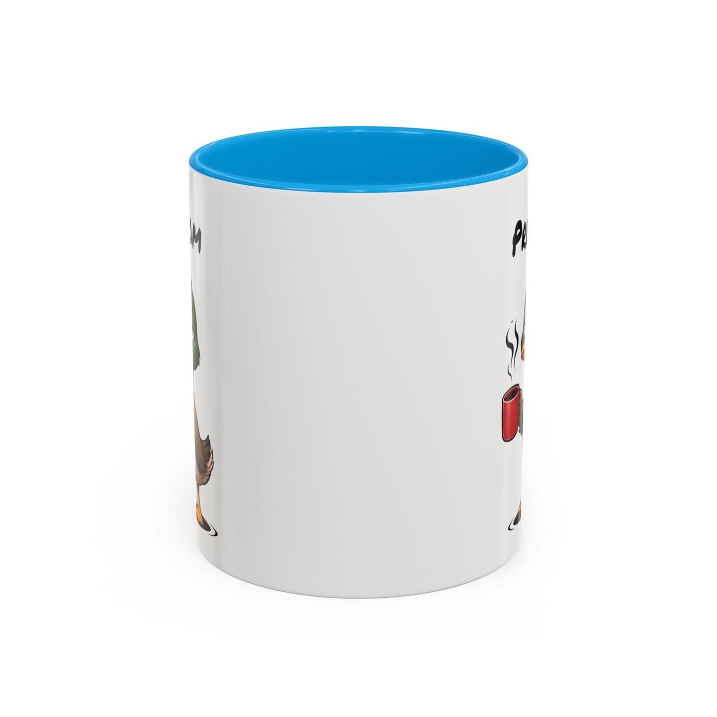 Mug Canard Colvert Fatigué Personnalisable 325ml – Tasse Café Humoristique Prénom Cadeau Original Noir Bleu Rouge
