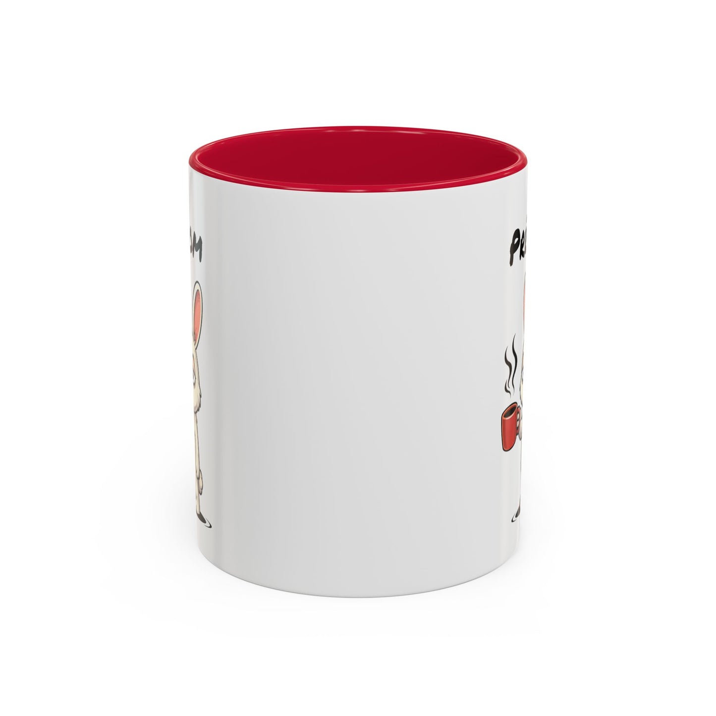 Mug Lapin Fatigué Personnalisable 325ml – Tasse Café Humoristique Animal Mignon Drôle Réveil Difficile