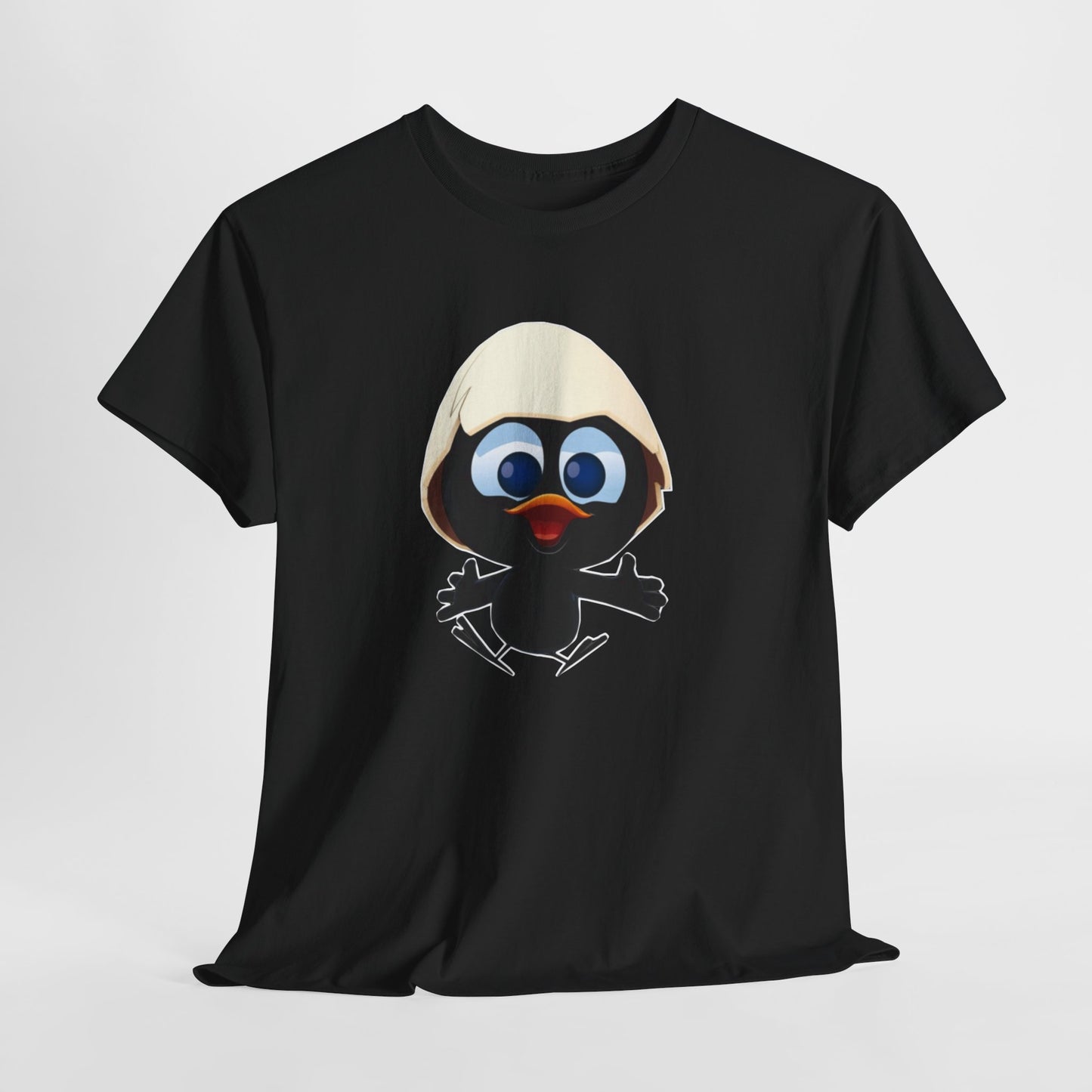 T-Shirt Calimero – Design Poussin Mignon avec Coquille – Tee-Shirt Cartoon Nostalgie Adulte