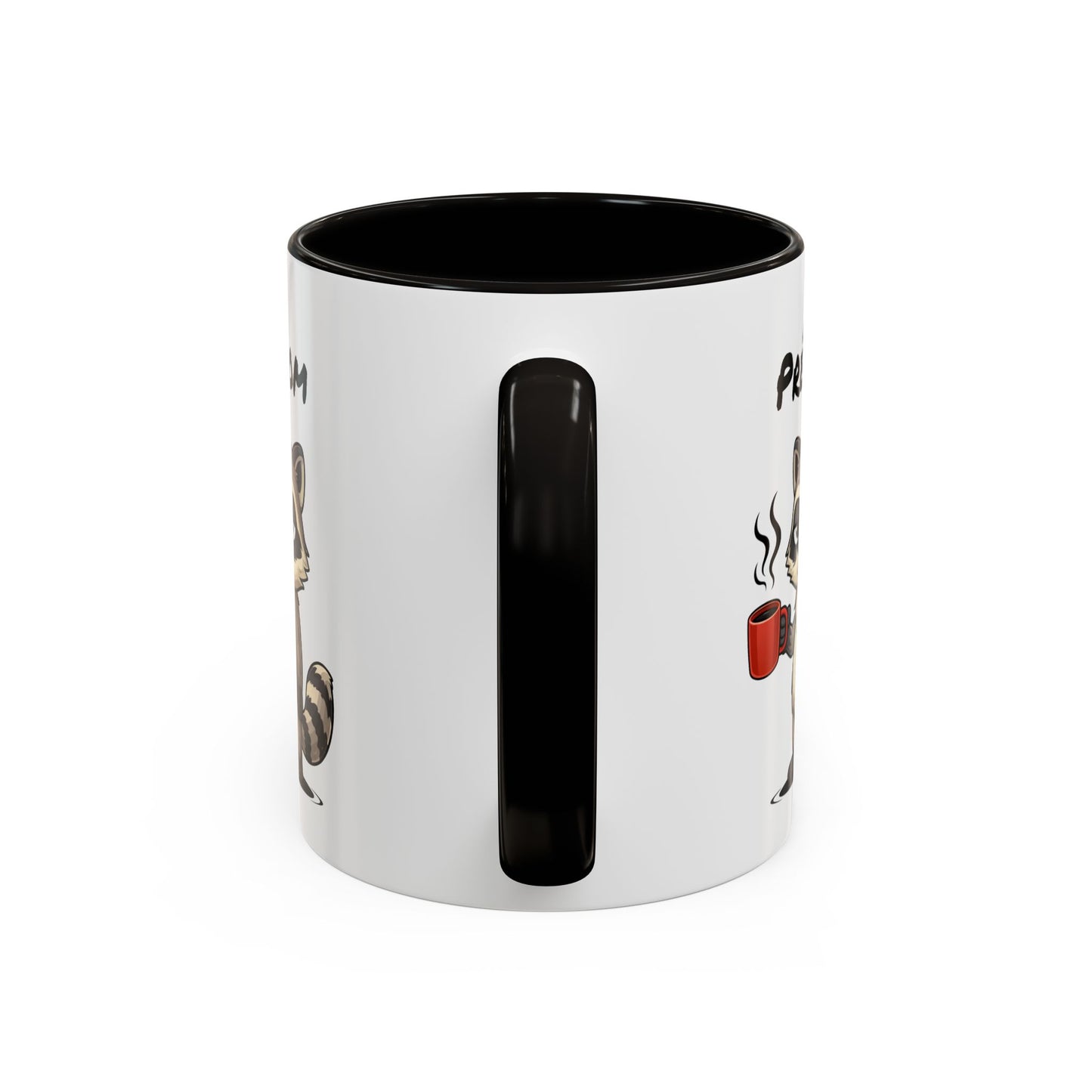 Mug Raton Laveur Fatigué Personnalisable 325ml – Tasse Café Humour Animal Mignon Drôle Réveil Difficile