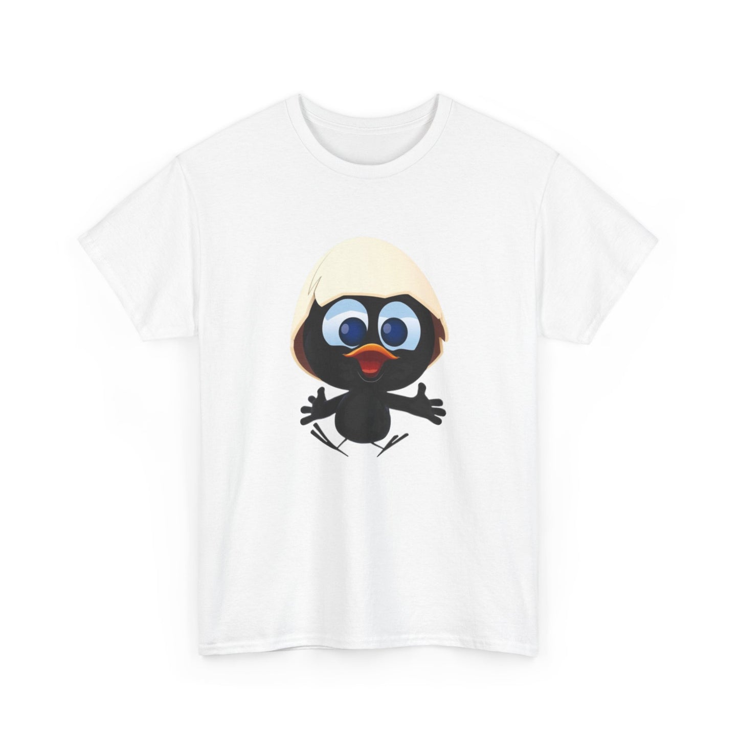 T-Shirt Calimero – Design Poussin Mignon avec Coquille – Tee-Shirt Cartoon Nostalgie Adulte