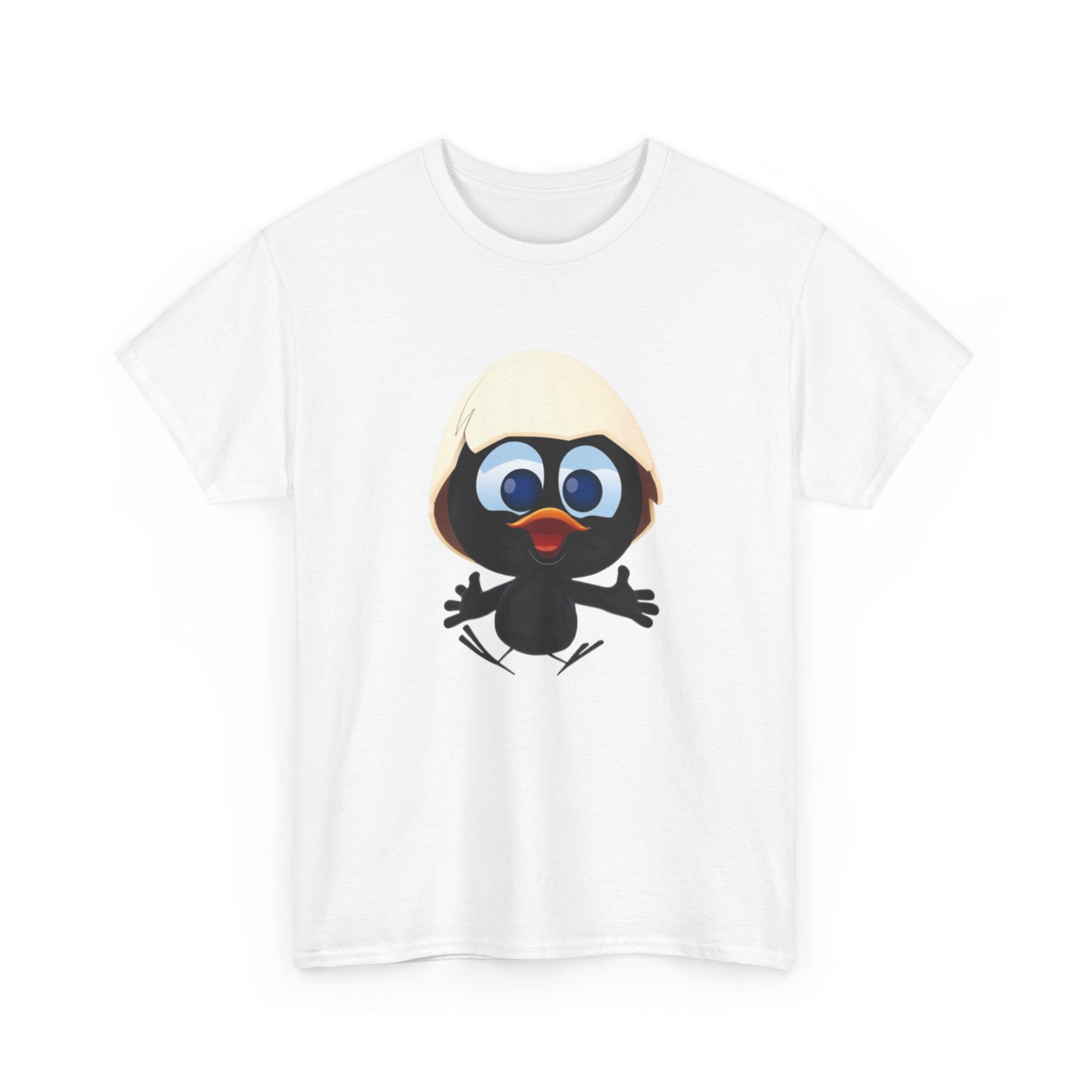 T-Shirt Calimero – Design Poussin Mignon avec Coquille – Tee-Shirt Cartoon Nostalgie Adulte