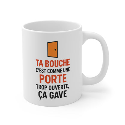 Mug Humour Français 325ml – Tasse Céramique Drôle et Sarcastique – Cadeau Original Citation Amusante