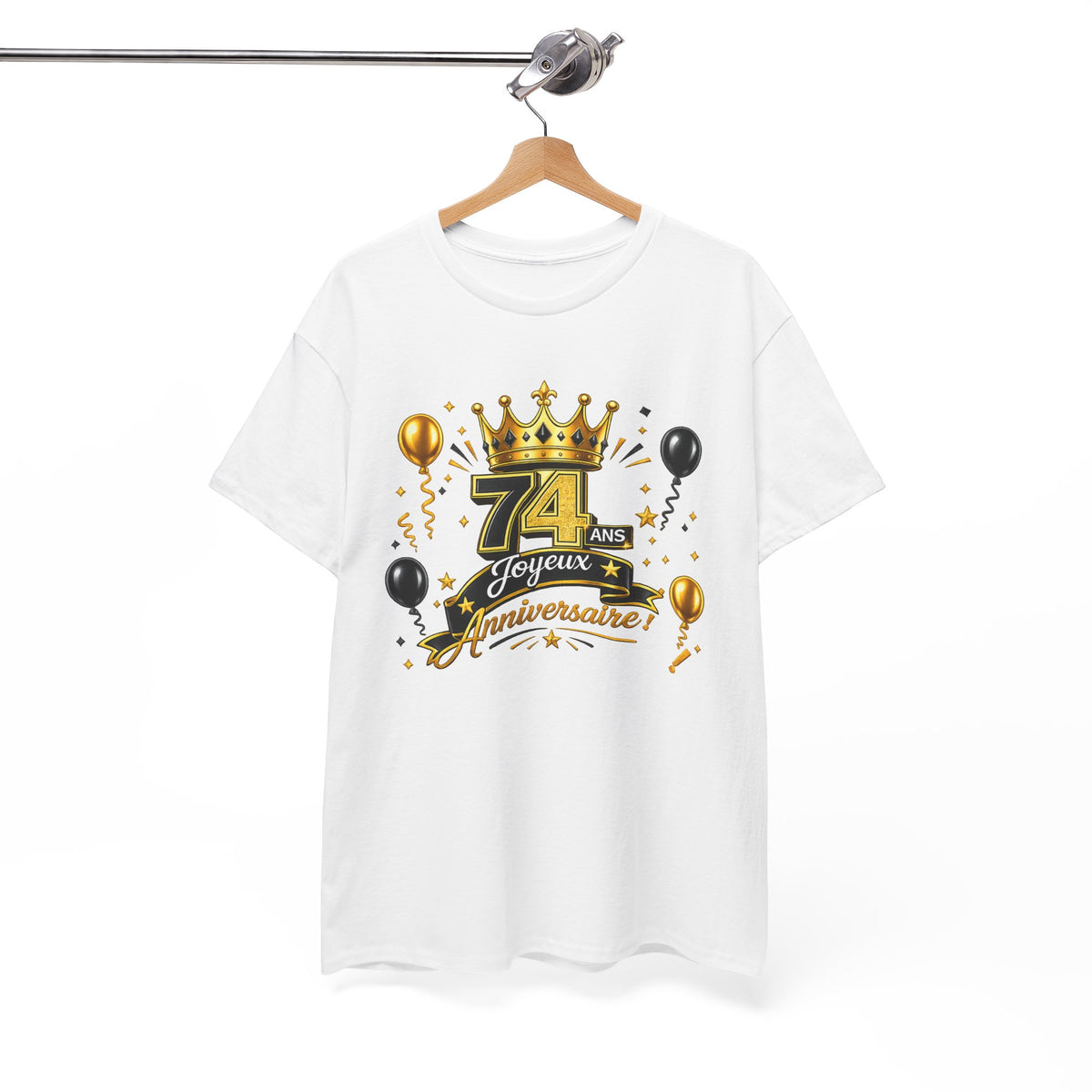 Tee Shirt Anniversaire 74 Ans Homme et Femme – Joyeux Anniversaire – Cadeau 74 Ans