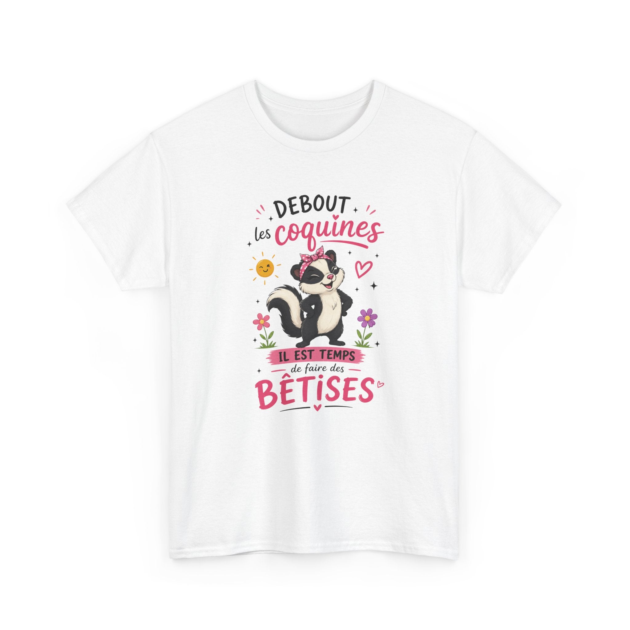 Tee-Shirt Femme Humour – Putois Drôle Coquine et Bêtises – Cadeau Original Amusant pour Femme Copine Amie