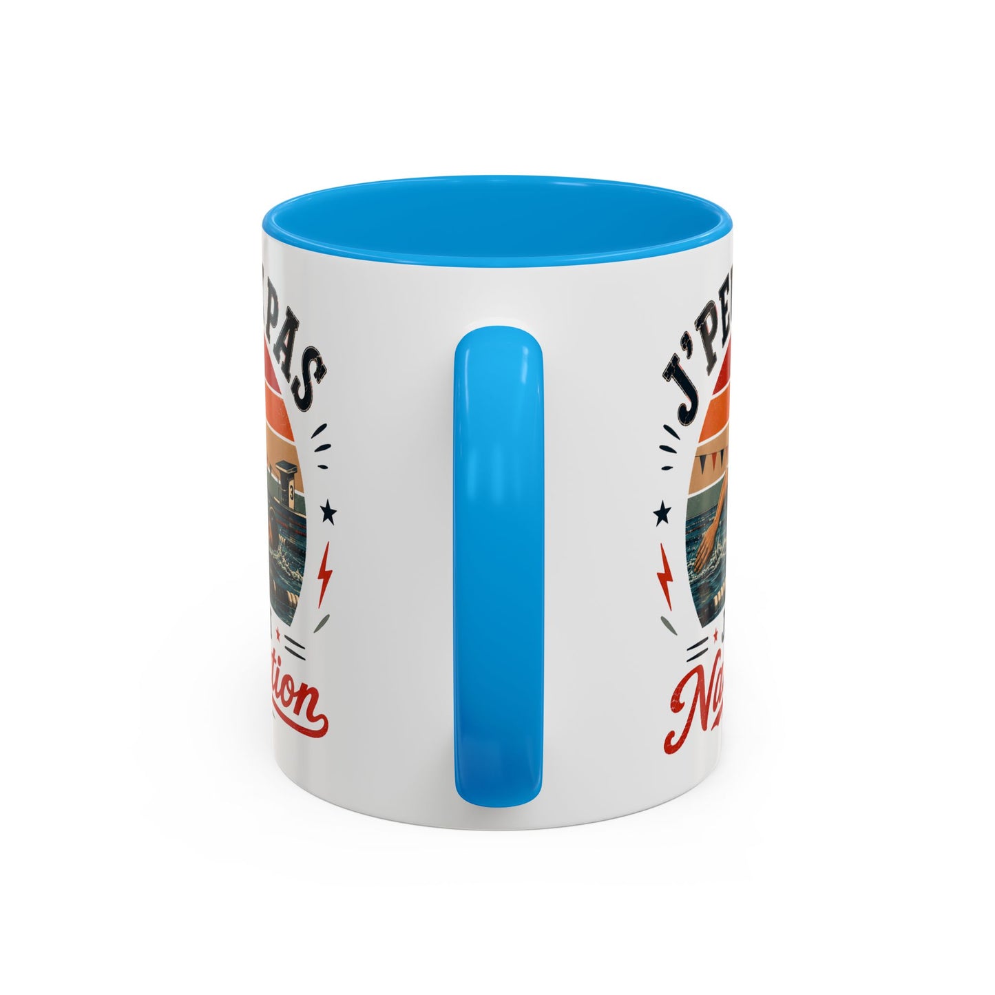 Tasse J’Peux Pas J’Ai Natation – Mug Nageur Vintage Humoristique – Cadeau Passion Natation Homme Femme 325ml