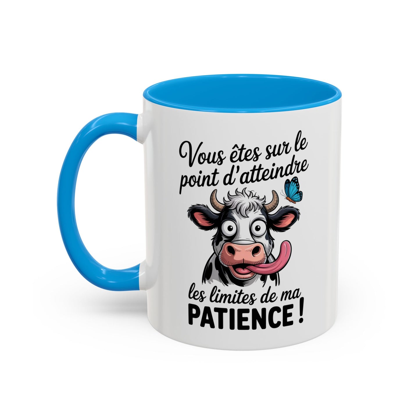 Mug Vache Humoristique – Tasse Animal Drôle Citation J’Peux Pas J’ai – Cadeau Fun Original Homme Femme