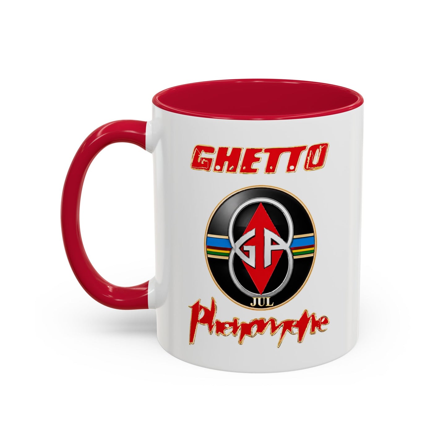 Mug Ghetto Phénomène JuL – Rap Marseille – Groupe Rap Français – Style Urbain – Idée Cadeau Fan de Rap Homme Femme Noir Bleu Rouge
