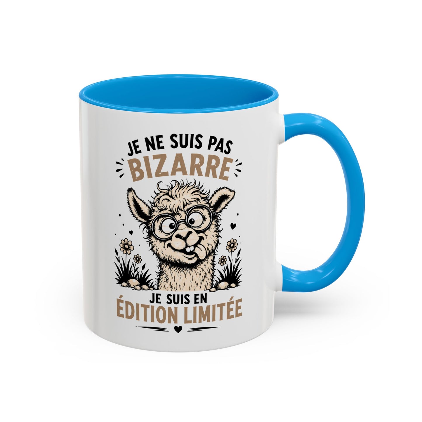Tasse Humour Homme et Femme – Mug Drôle Lama Alpaga Animal Bizarre – Cadeau Original Amusant Anniversaire 325 ml