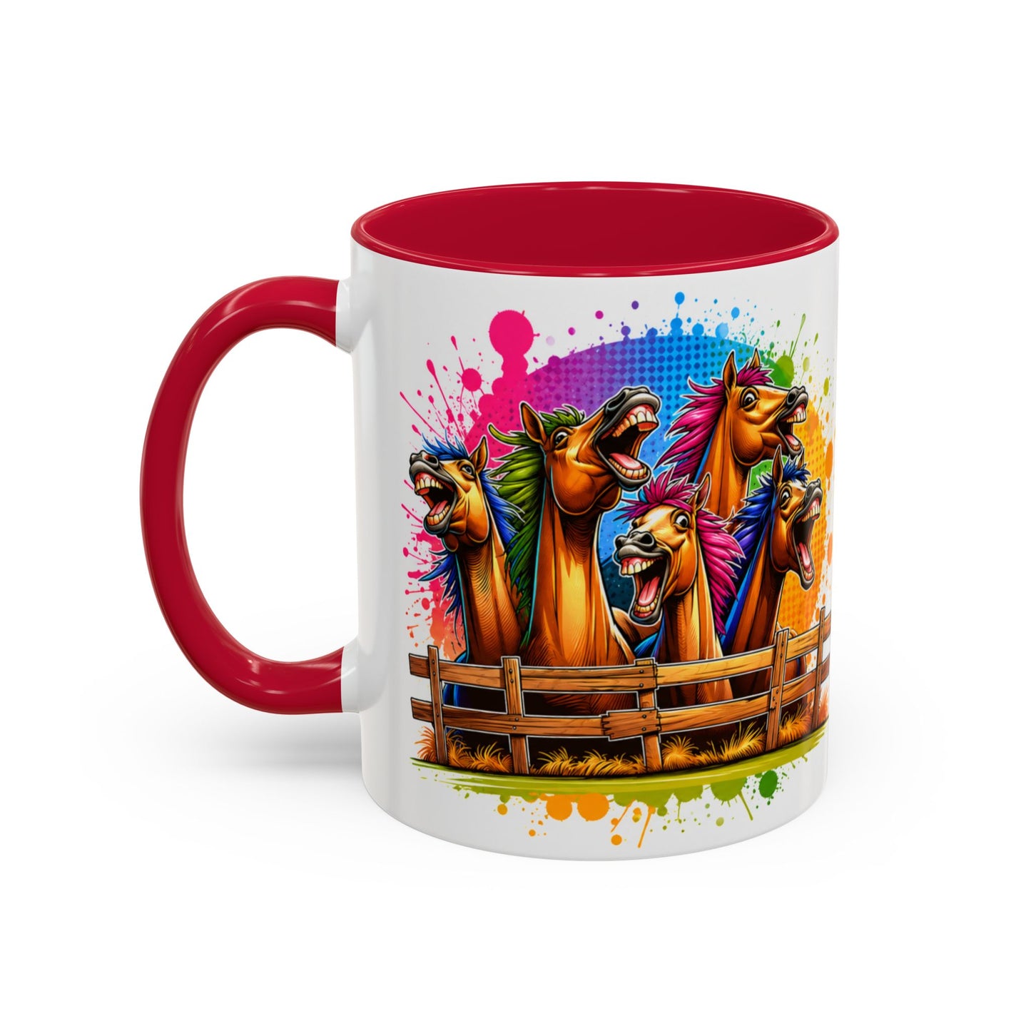 Tasse Chevaux Rigolos – Mug Humour Équitation Coloré – Cadeau Cavalier Homme Femme 325ml