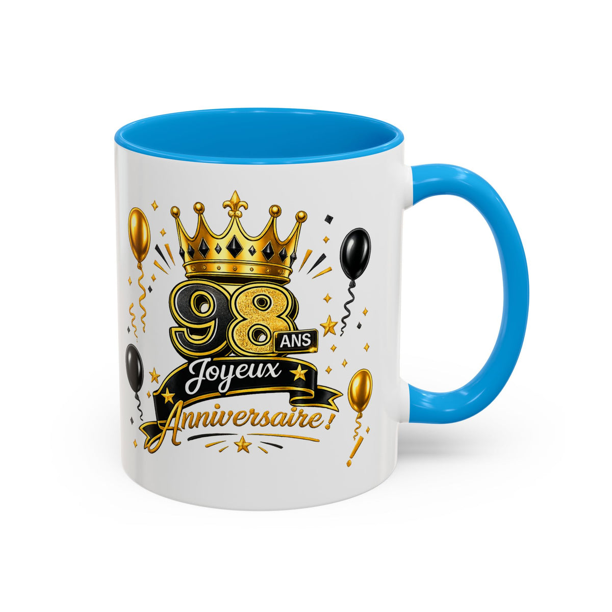 Mug Joyeux 98 Ans – Tasse Anniversaire 98 Ans – Cadeau Original pour Femme Homme – Idée Cadeau 98e Anniversaire