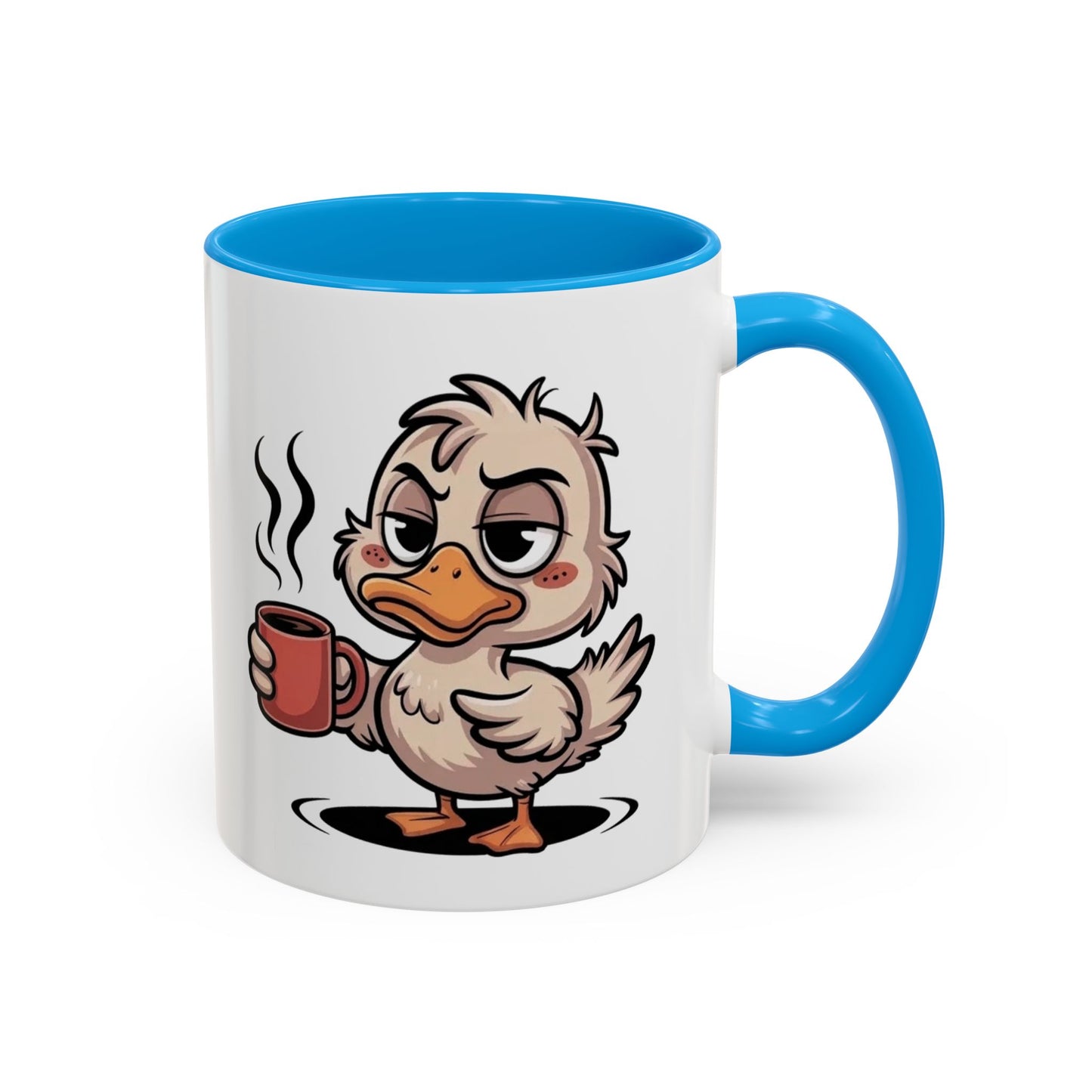 Tasse Canard Café Fatigue 325ml – Mug Céramique Humour Réveil Matin Cadeau Original