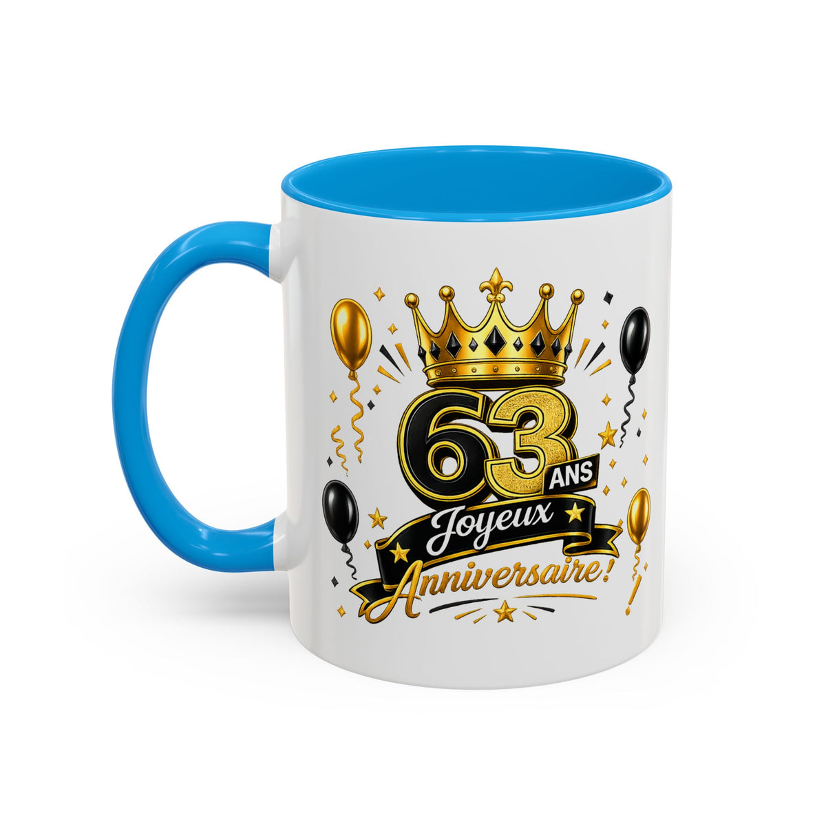 Mug Joyeux 63 Ans – Tasse Anniversaire 63 Ans – Cadeau Original pour Femme Homme – Idée Cadeau 63e Anniversaire