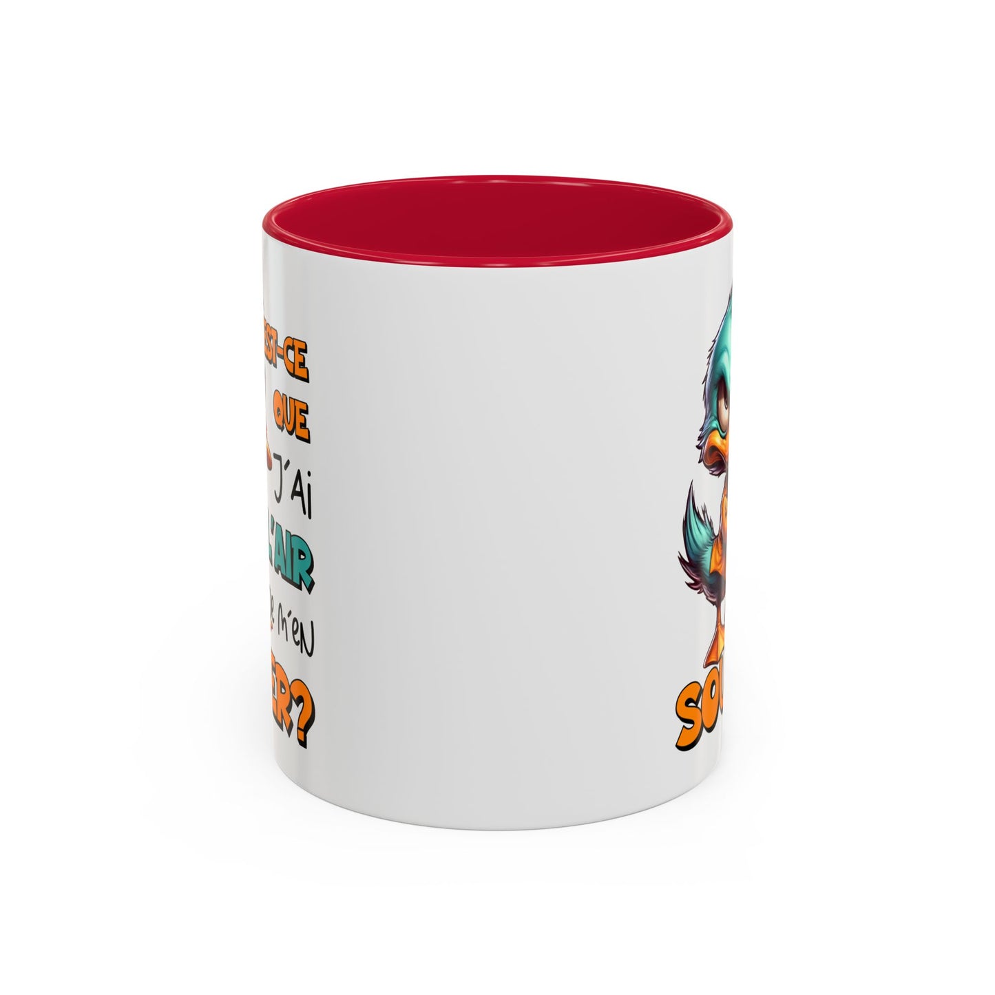 Tasse Est-Ce Que J’Ai L’Air De M’en Soucier – Mug Canard Humour Drôle Cartoon – Cadeau Fun 325ml