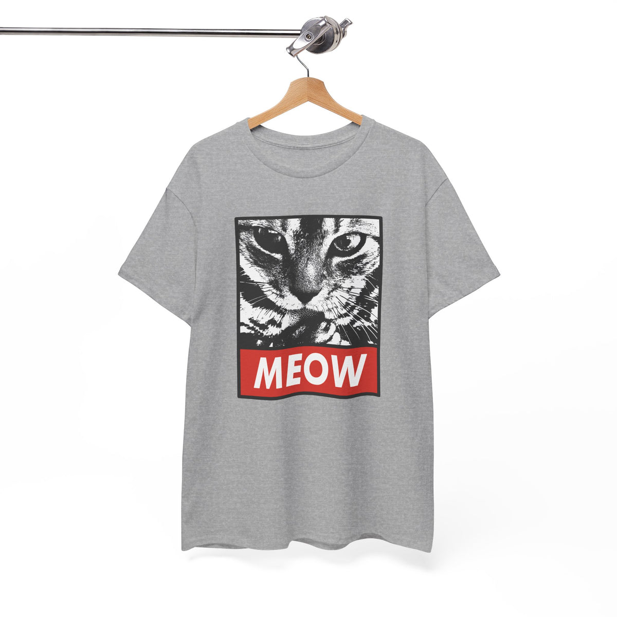Tee Shirt Chat Homme Femme – Portrait de Félin Noir et Blanc – Idée Cadeau Amoureux des Chats Humour Style Graphique