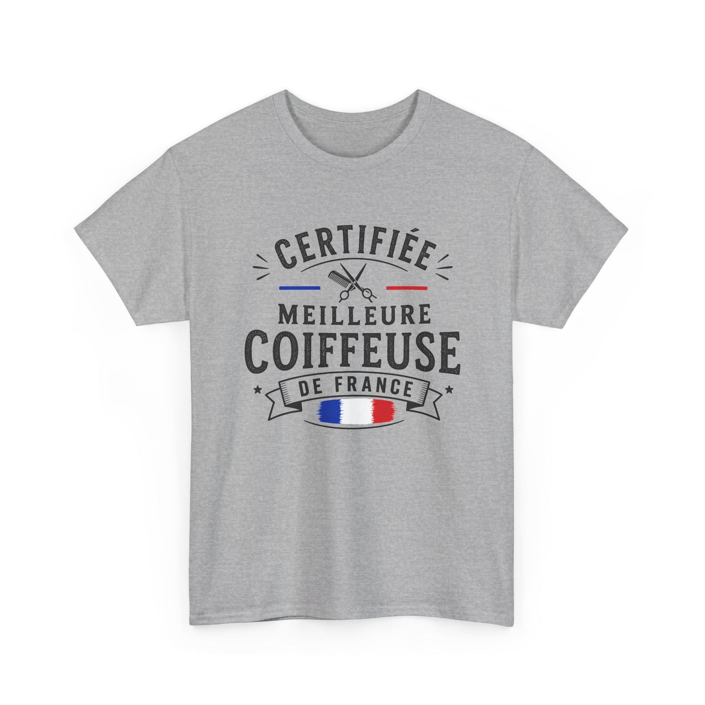 Tee Shirt Femme Coiffeuse Cadeau Métier Coiffure Professionnelle Salon Ciseaux Cheveux France